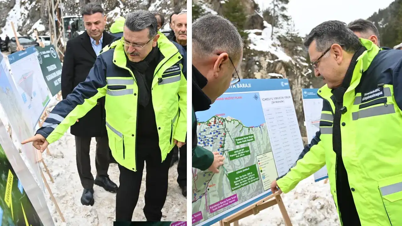 Trabzon'da 54 mahallenin içme suyu bu barajdan karşılanacak: Karakaya’da kritik inceleme