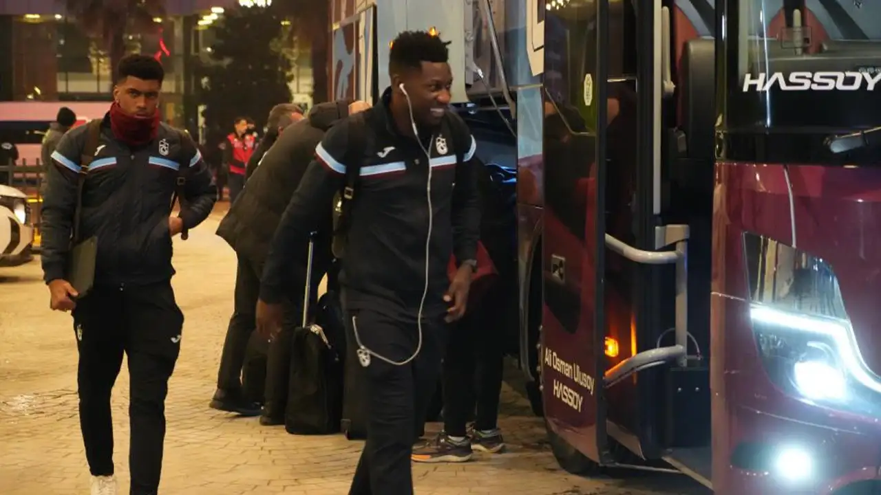 Trabzonspor kafilesi Gaziantep’te kampa girdi