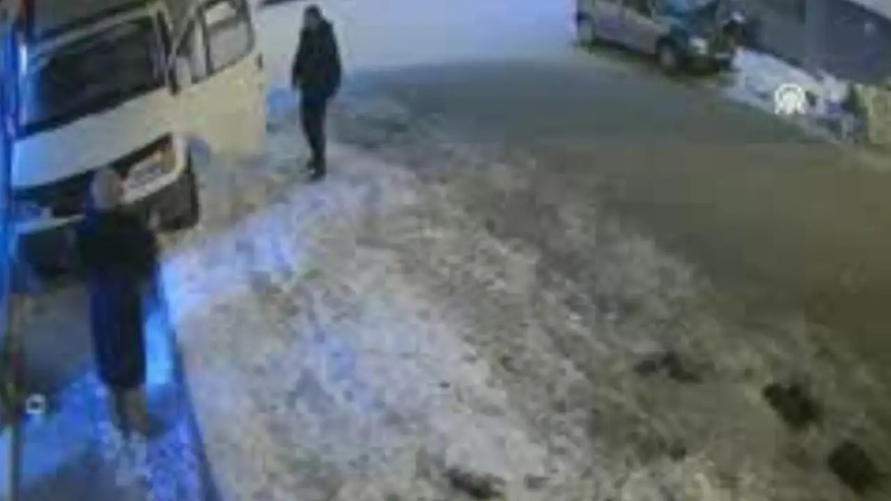 Bayburt’ta faciadan saniyelerle kurtuluş kamerada