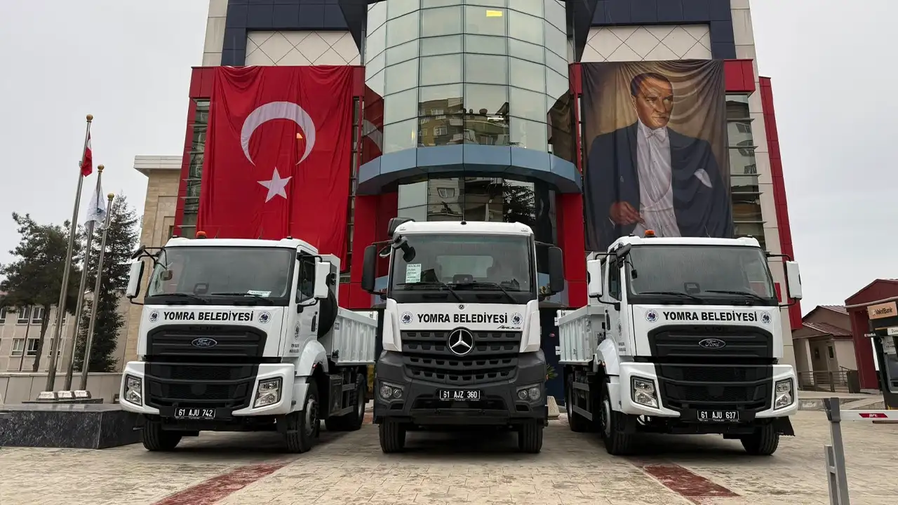 Yomra Belediyesi araç filosunu güçlendiriyor: 25 milyon TL’lik kamyon yatırımı