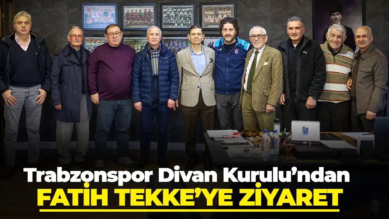 Trabzonspor Divan Kurulu’ndan Fatih Tekke’ye Ziyaret