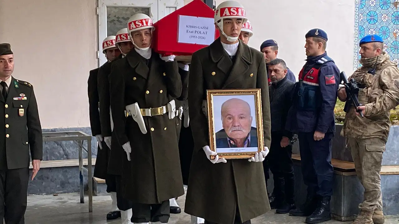 Kıbrıs Gazisi Giresun'da son yolculuğuna uğurlandı