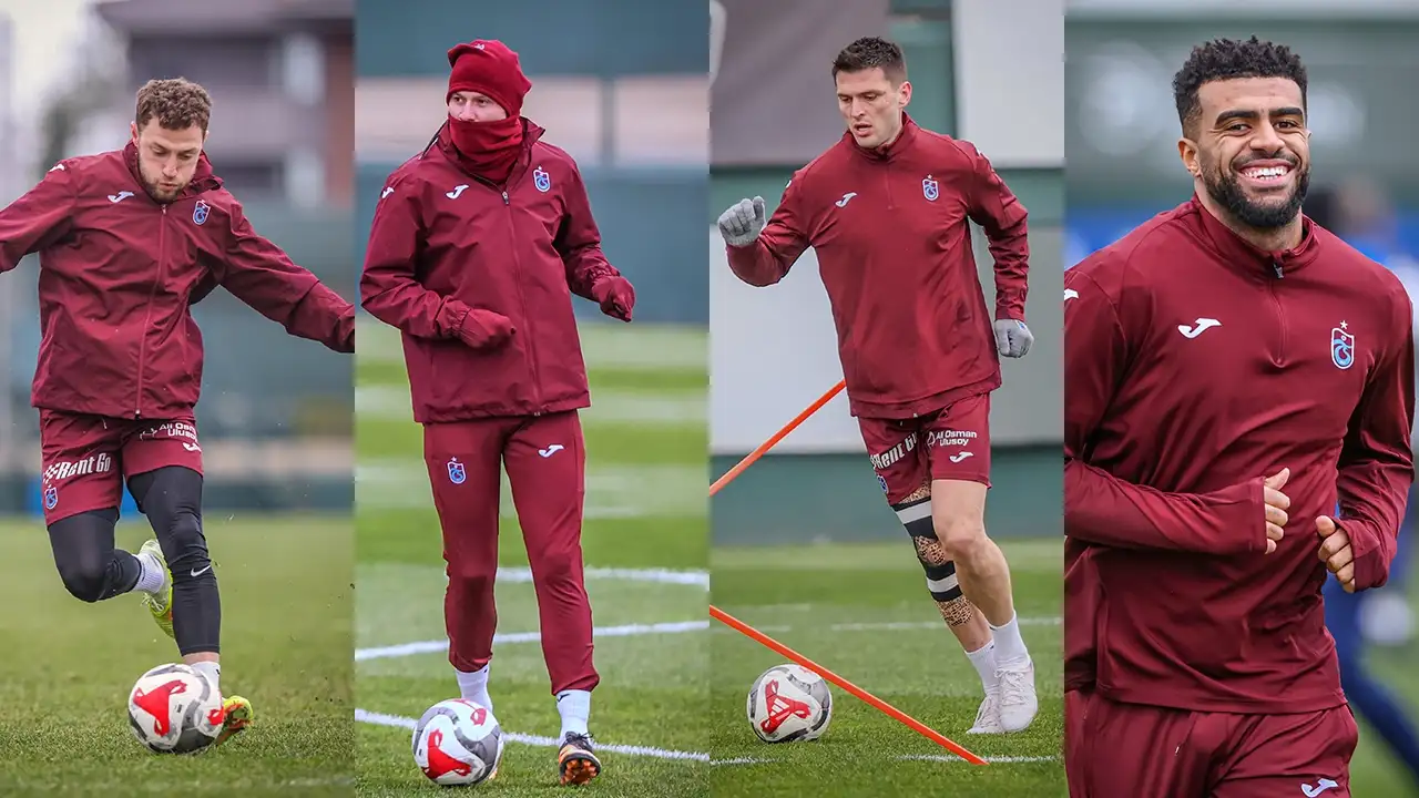 Trabzonspor'da yüzleri güldüren gelişme: 4 isim antrenmanda yer aldı.
