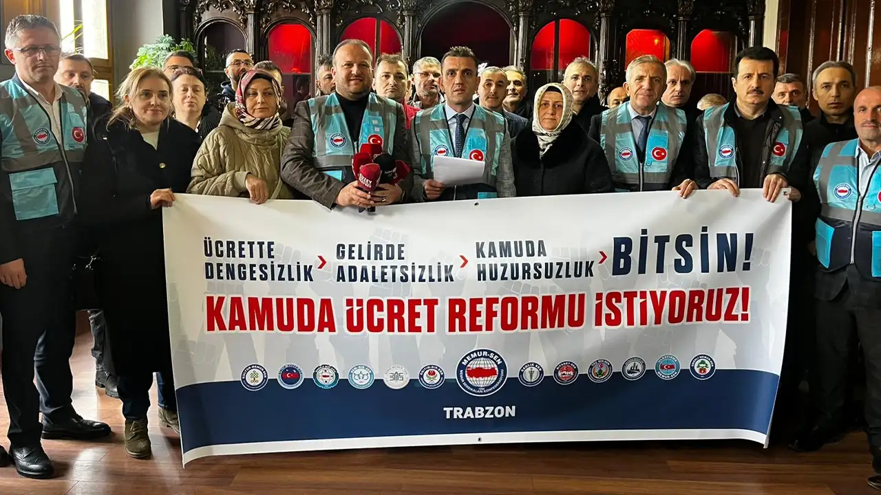 Memur-Sen Trabzon’da kamuda ücret adaletsizliğine karşı ses yükseltti