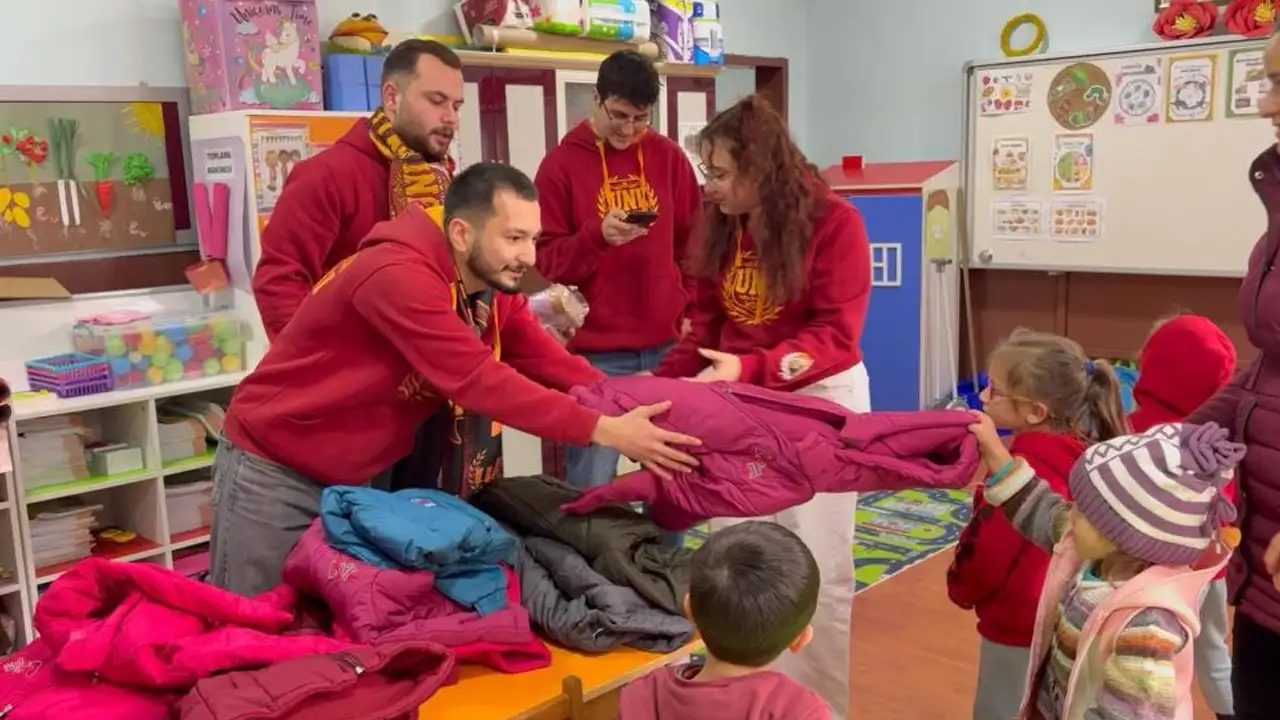 Galatasaray taraftar grubundan, Giresun'da köy okuluna anlamlı yardım