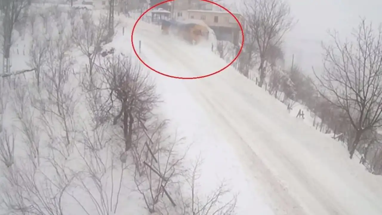 Ordu’da saniyelerle ölümden döndü: Tır 600 metre aşağı yuvarlandı