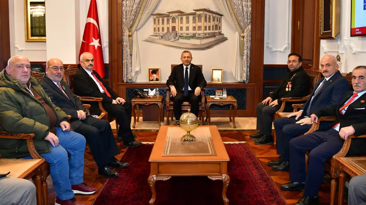 Türkiye Harp Malülü Gaziler Derneği’nden Vali Tahir Şahin’e ziyaret