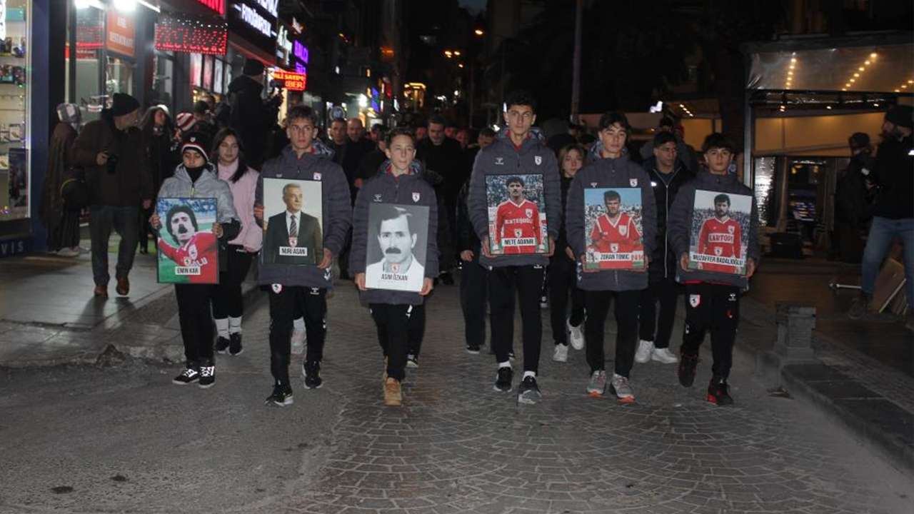 Samsunspor’un unutulmaz kayıpları: Nuri Asan ve futbolcular için anma yürüyüşü