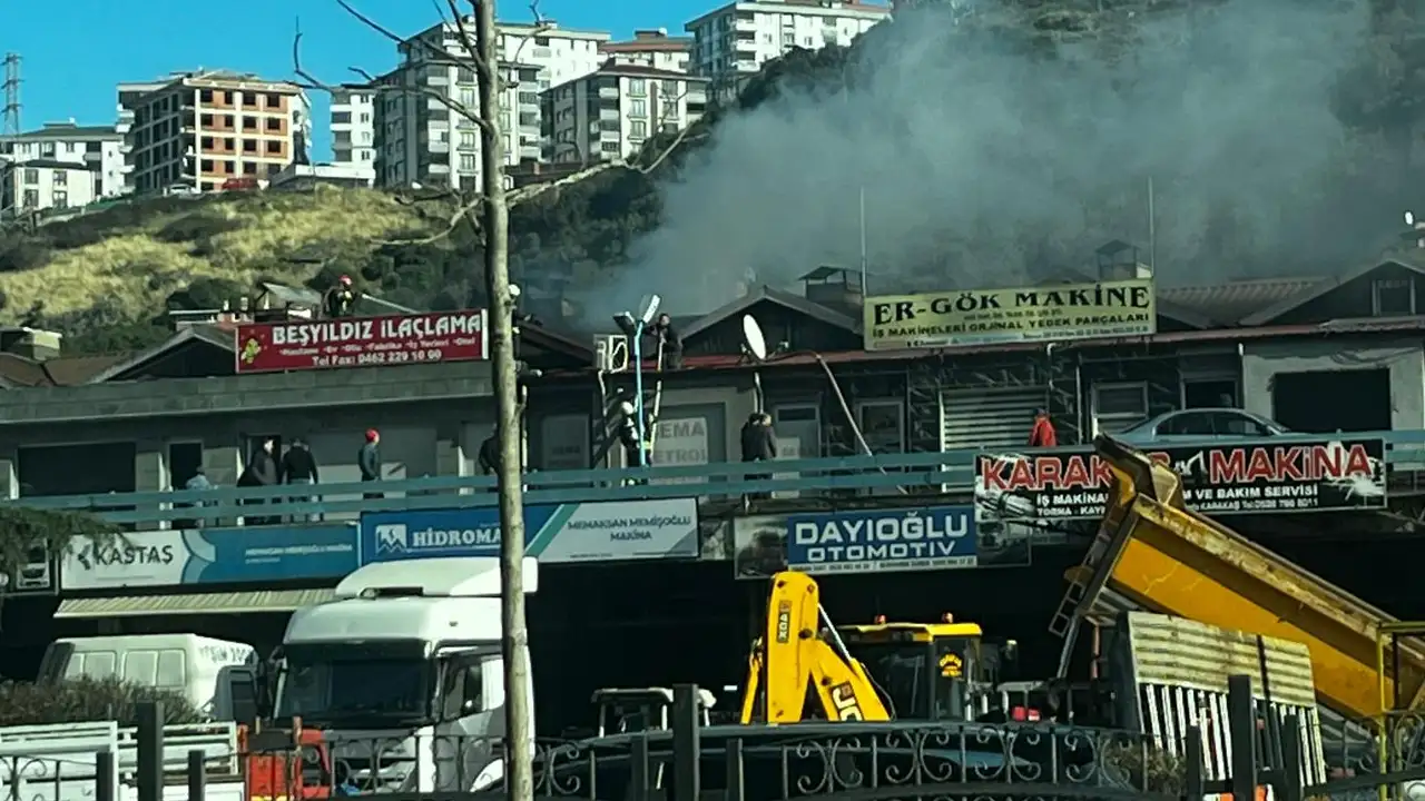 Trabzon İpekyolu Sanayi Bölgesi’nde yangın