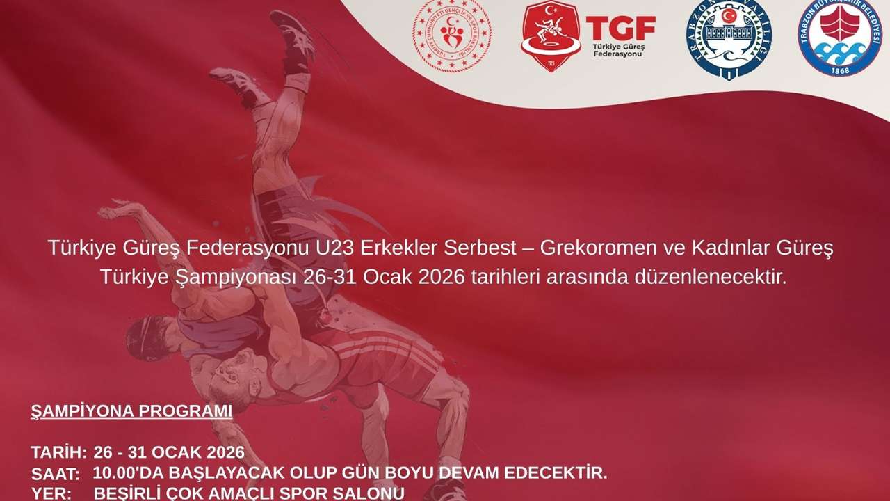 Trabzon’da Türkiye Güreş Şampiyonası 26 Ocak’ta Başlıyor