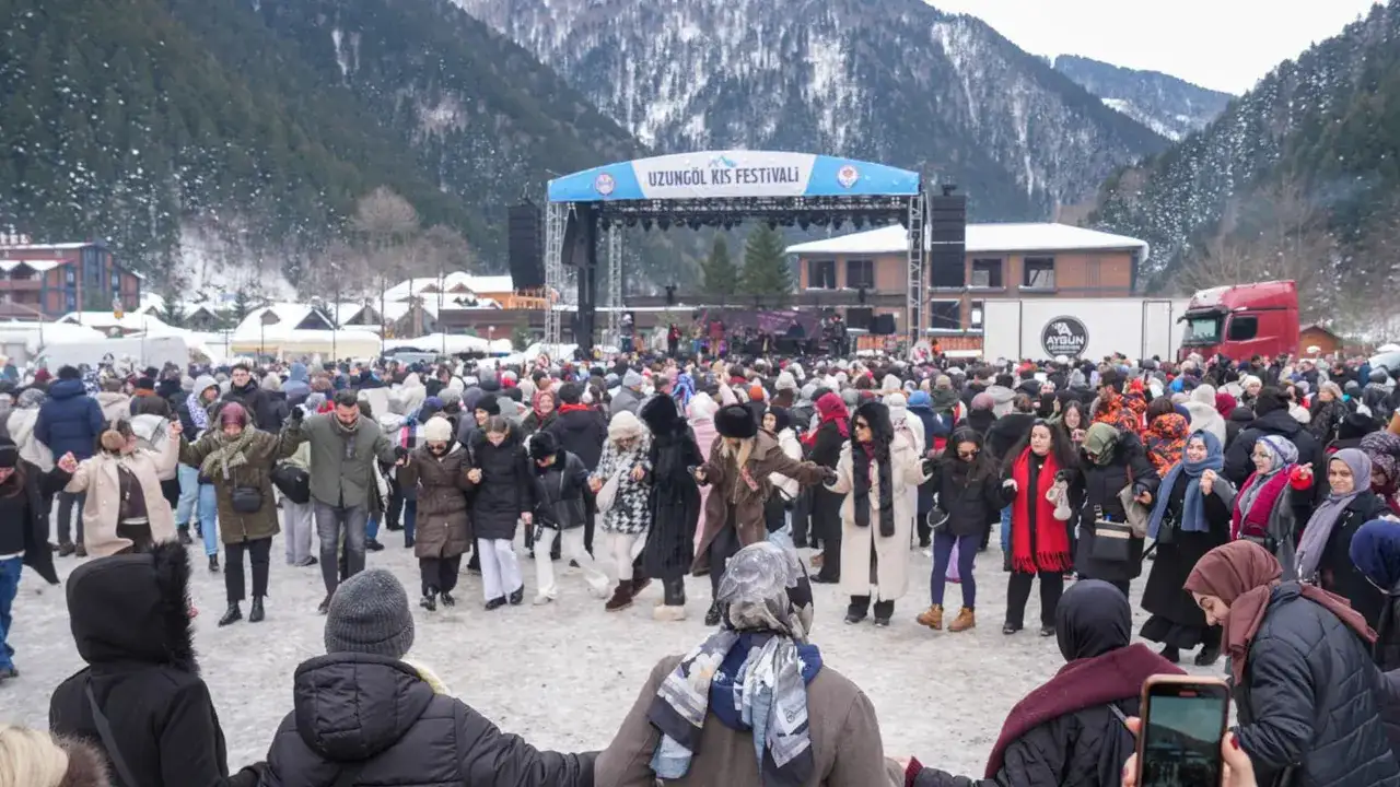 Trabzon’da Uzungöl Kış Festivali 3. gününde devam etti