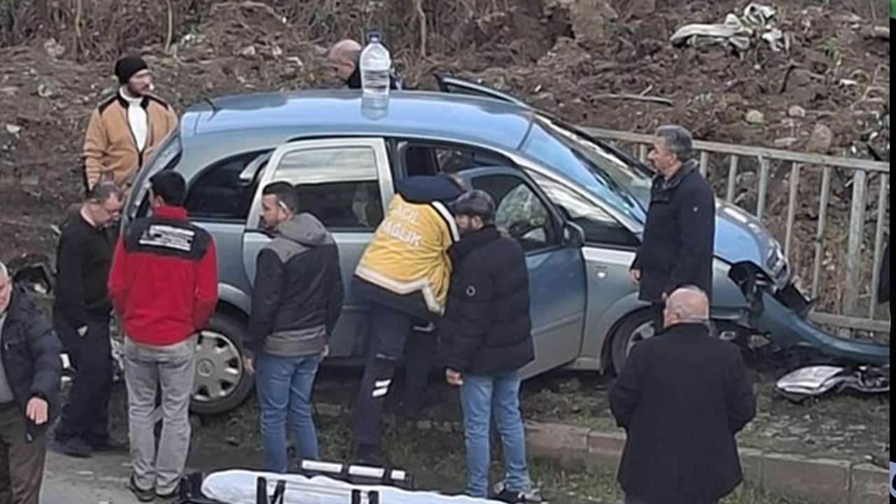 Trabzon’da feci kaza: Direksiyon başında kalp krizi geçirdi