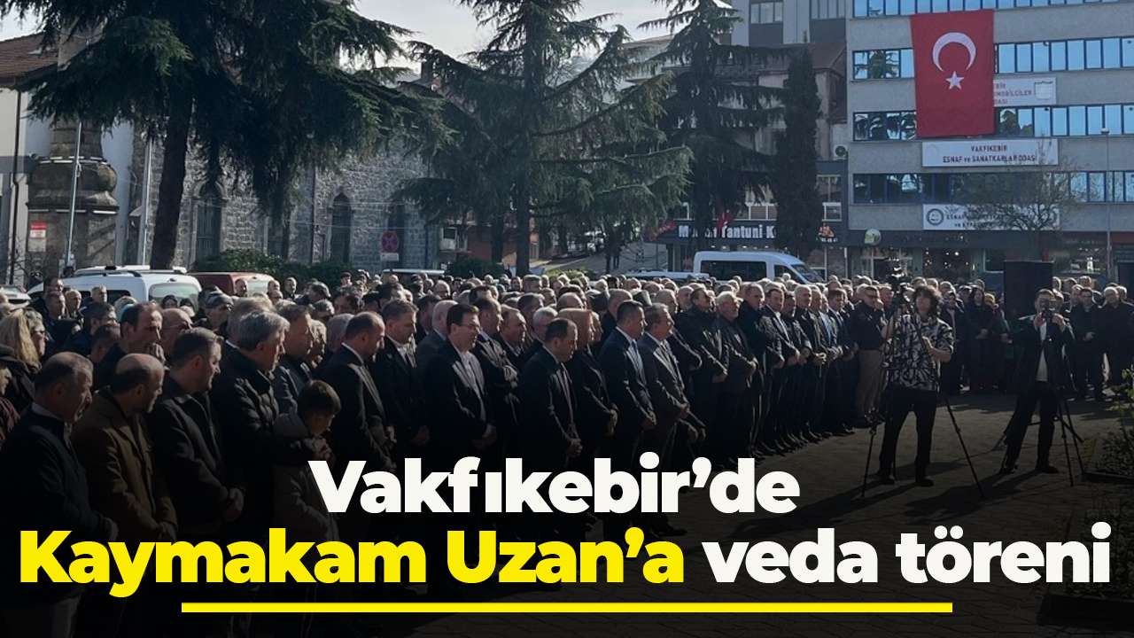 Vakfıkebir’de Kaymakam Uzan’a veda töreni
