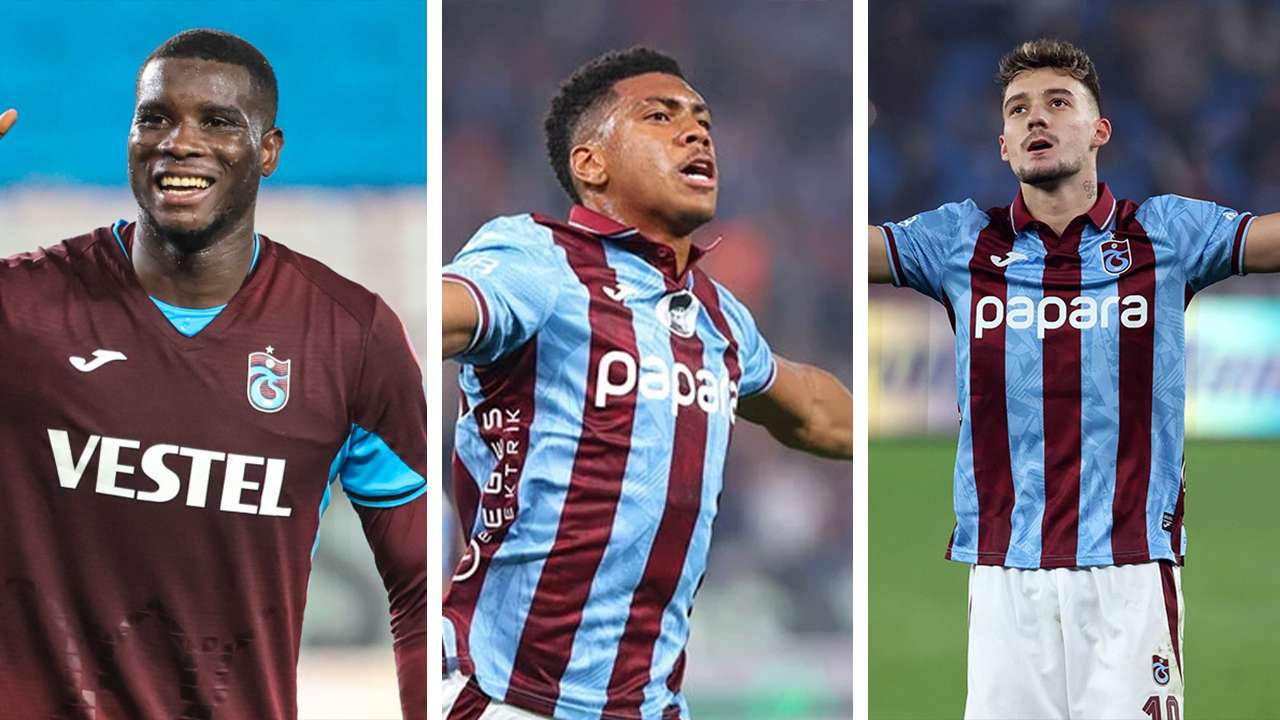 Trabzonspor’un hücum üçlüsü, İstanbul’un üç büyüklerini geride bıraktı