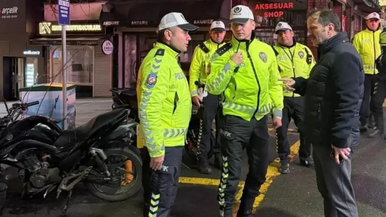 Giresun’da yaya yolunda motosiklet denetimi sıkılaştı