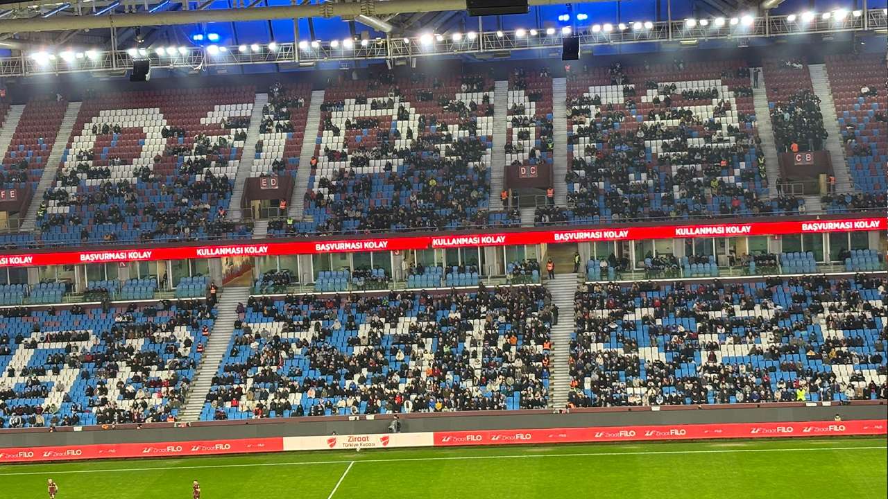 Trabzonspor – Fethiyespor maçında tribünler boş kaldı