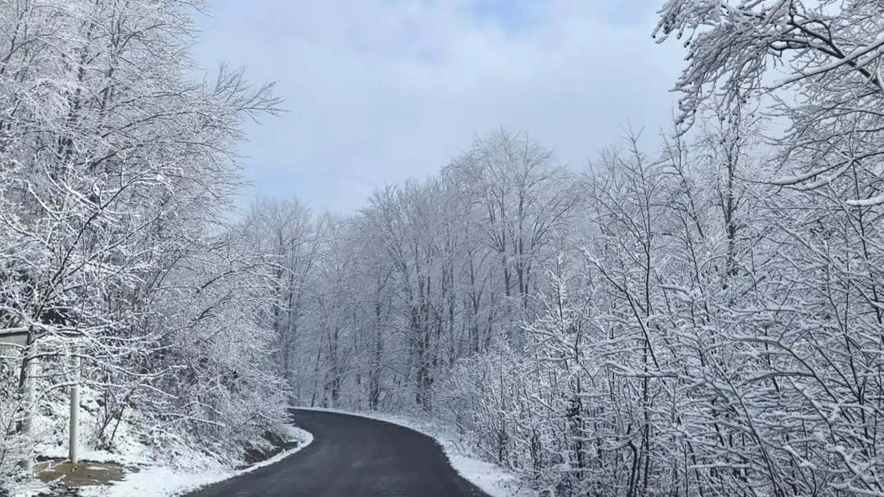 Ordu’nun yüksek kesimlerinde kar manzarası görsel şölen sundu