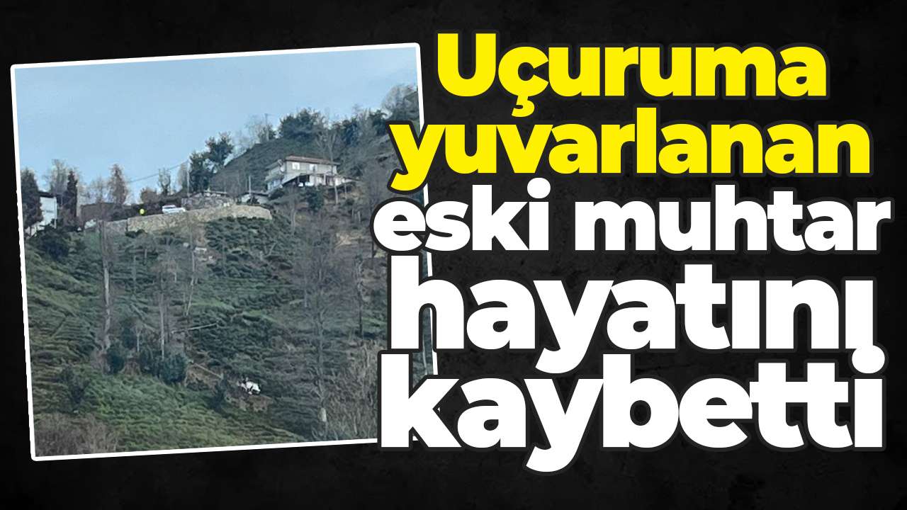 Uçuruma yuvarlanan eski muhtar hayatını kaybetti