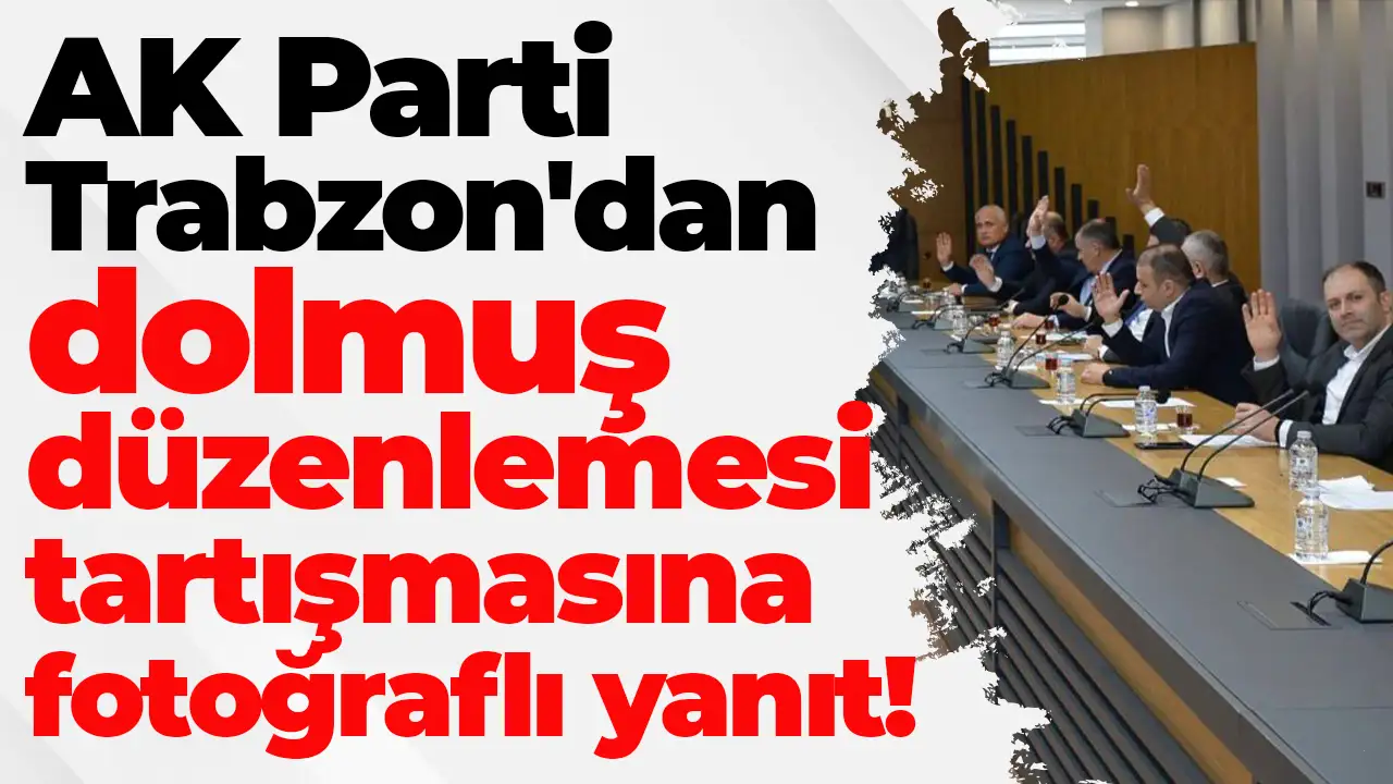 AK Parti Trabzon'dan dolmuş düzenlemesi tartışmasına fotoğraflı yanıt: “Ortahisar Oradaydı”
