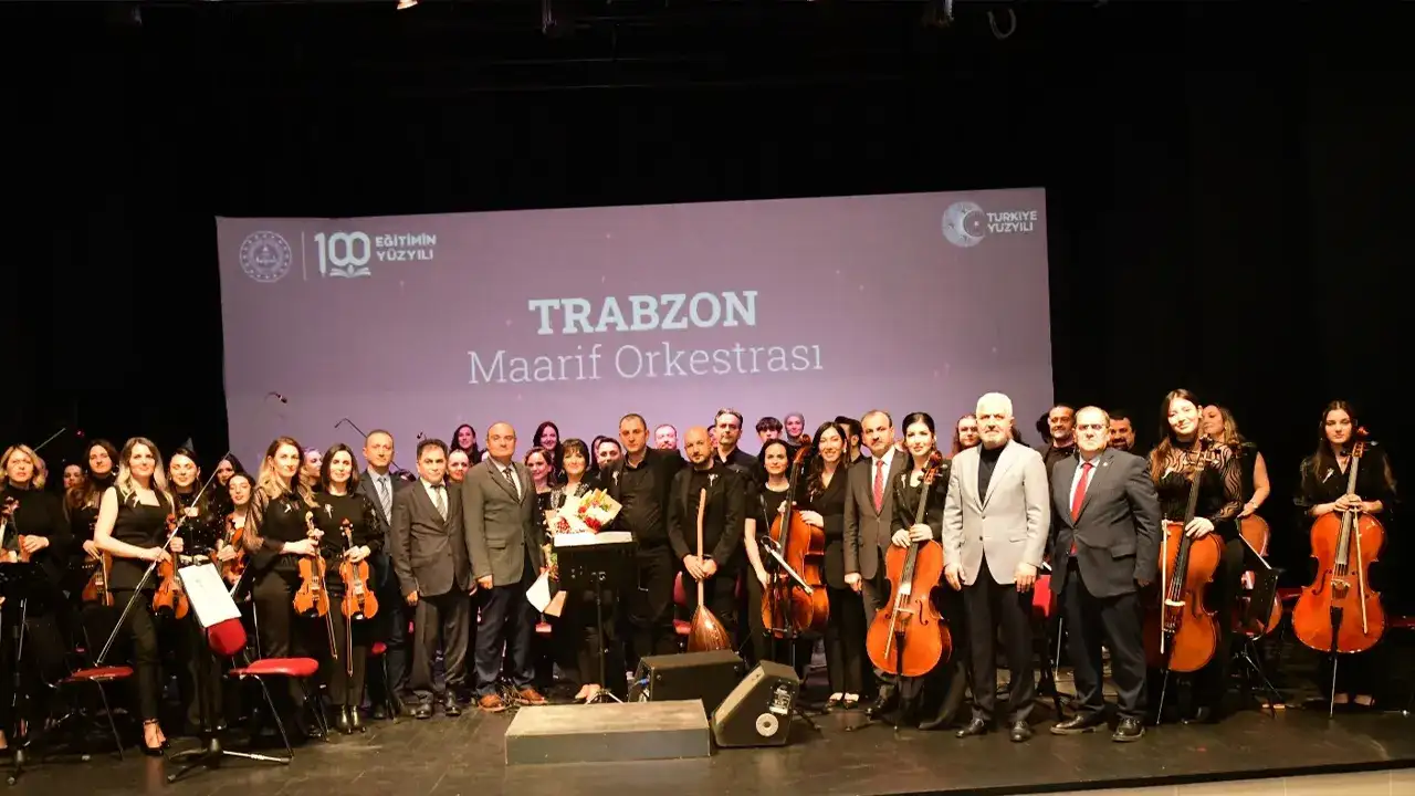 Trabzon’da eğitimin sesi yükseldi: Maarif Orkestrası’ndan anlamlı konser