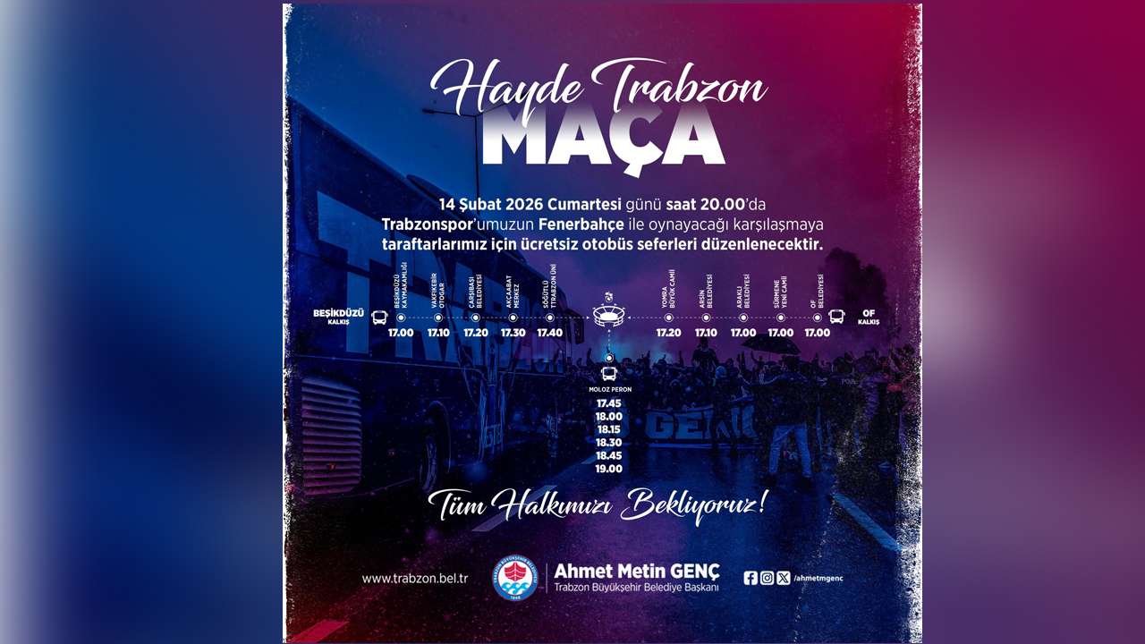 Büyükşehir’den taraftara ücretsiz ulaşım ve otopark hizmeti