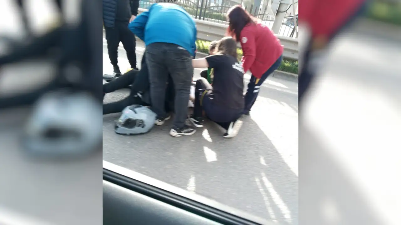 Akçaabat’ta motosiklet kazası: Yaralı var