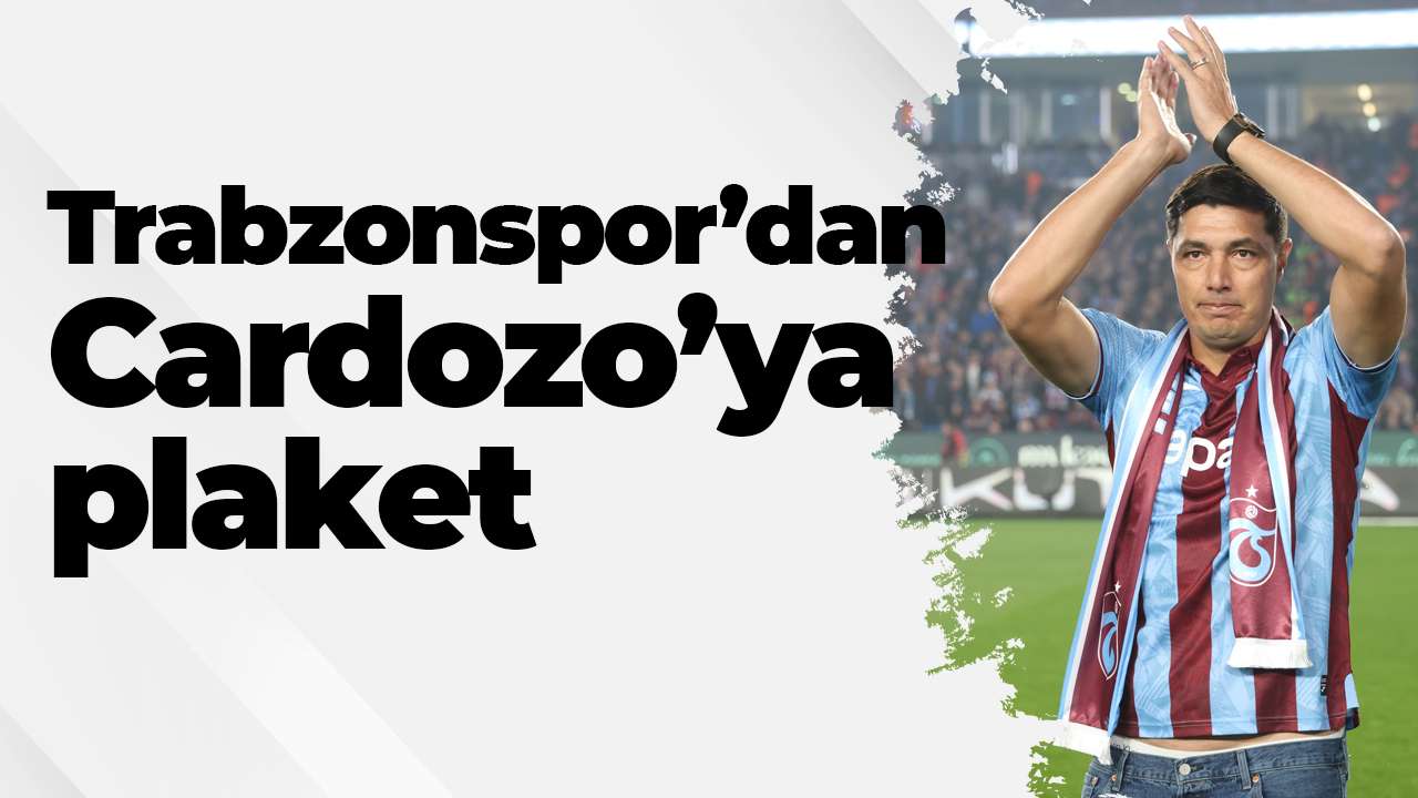 Trabzonspor’dan Cardozo’ya plaket! Fenerbahçe maçı öncesinde...
