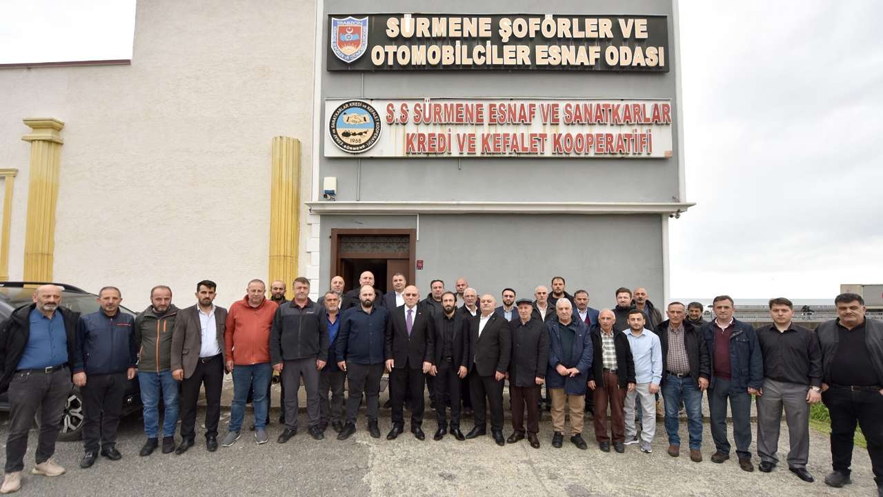 Sürmene Şoförler Odası’nda Ekrem Yılmaz yeniden başkan