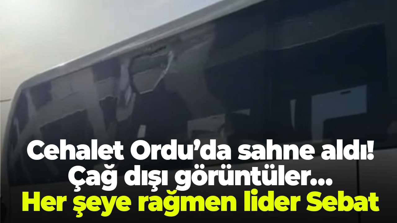 Cehalet Ordu’da sahne aldı! Çağ dışı görüntüler… Her şeye rağmen lider Sebat Gençlikspor