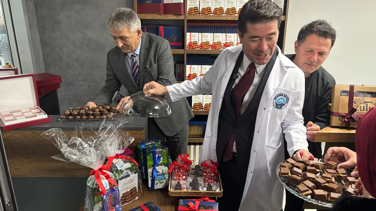 Ortahisar’ın “Zuluf” markasıyla çikolata tesisi hizmete açıldı