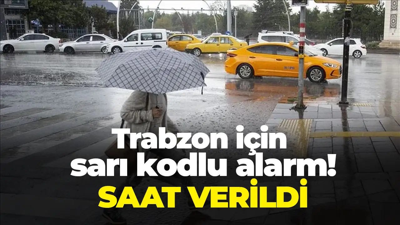 Trabzon için kuvvetli rüzgâr ve fırtına uyarısı: Saat verildi