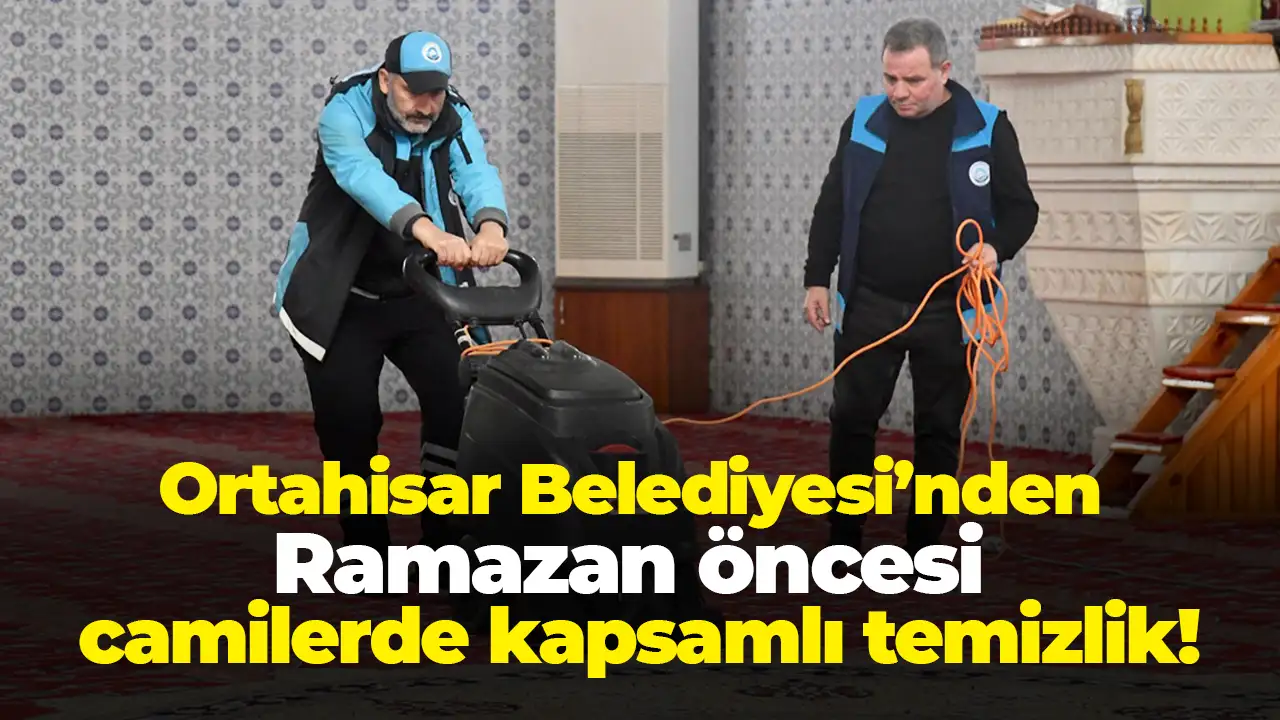 Ortahisar Belediyesi’nden Ramazan öncesi camilerde kapsamlı temizlik