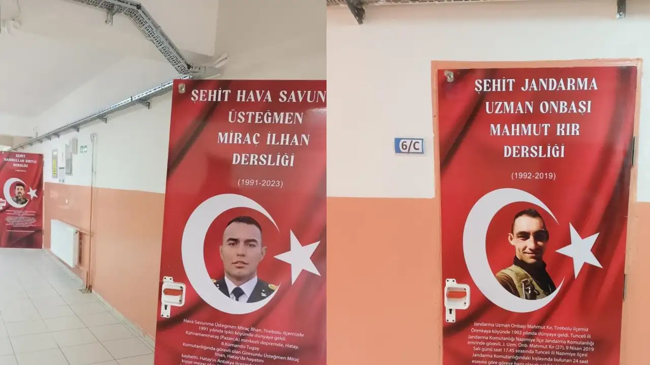 Giresun Tirebolu’da 11 derslik şehit isimleriyle anılıyor