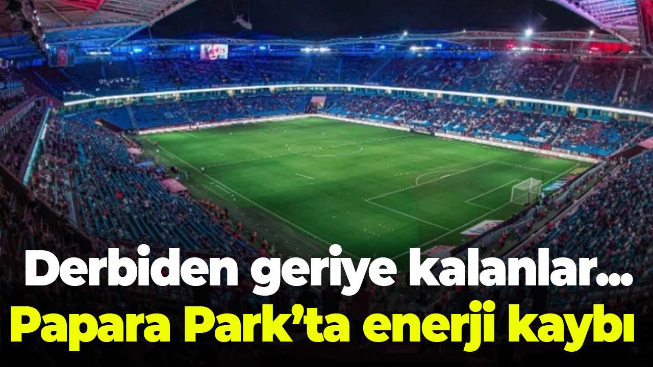 Trabzonspor-Fenerbahçe maçında geriye kalanlar! Papara Park’ta enerji kaybı!