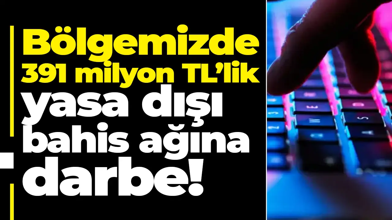 Gümüşhane’de 391 milyon TL’lik yasa dışı bahis ağına darbe: 4 gözaltı
