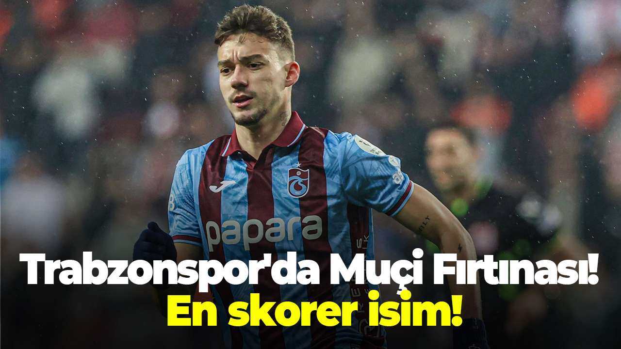 Trabzonspor'da Muçi Fırtınası! En skorer isim!