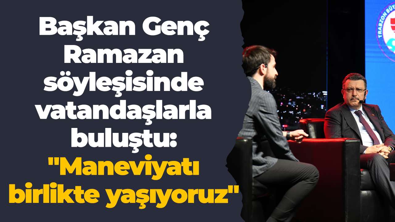 Başkan Genç Pazarkapı’daki Ramazan söyleşisinde vatandaşlarla buluştu: "Maneviyatı birlikte yaşıyoruz"