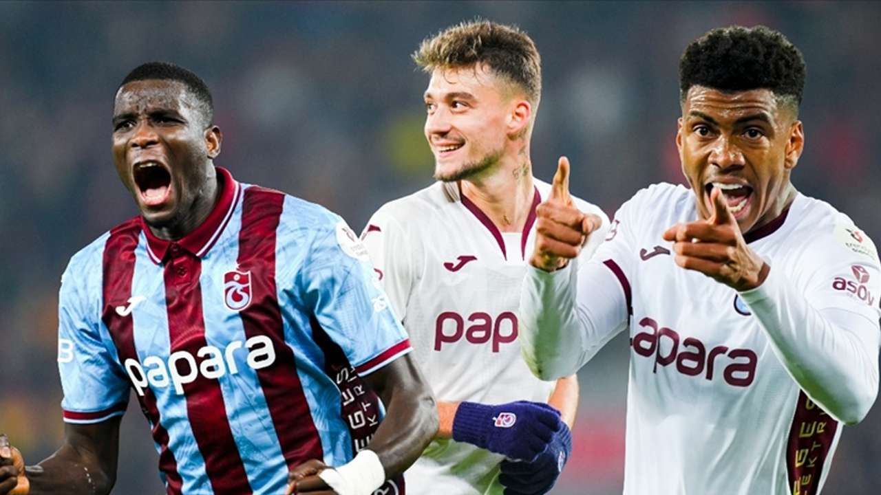 Trabzonspor’un muhteşem üçlüsü elmas gibi parlıyor