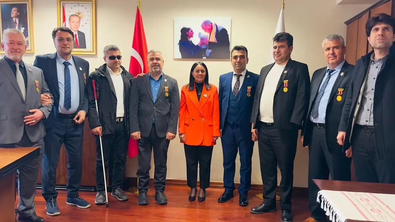Şehit ve gazi derneklerinden Bakanlık Müşaviri Hatice Atan’a ziyaret