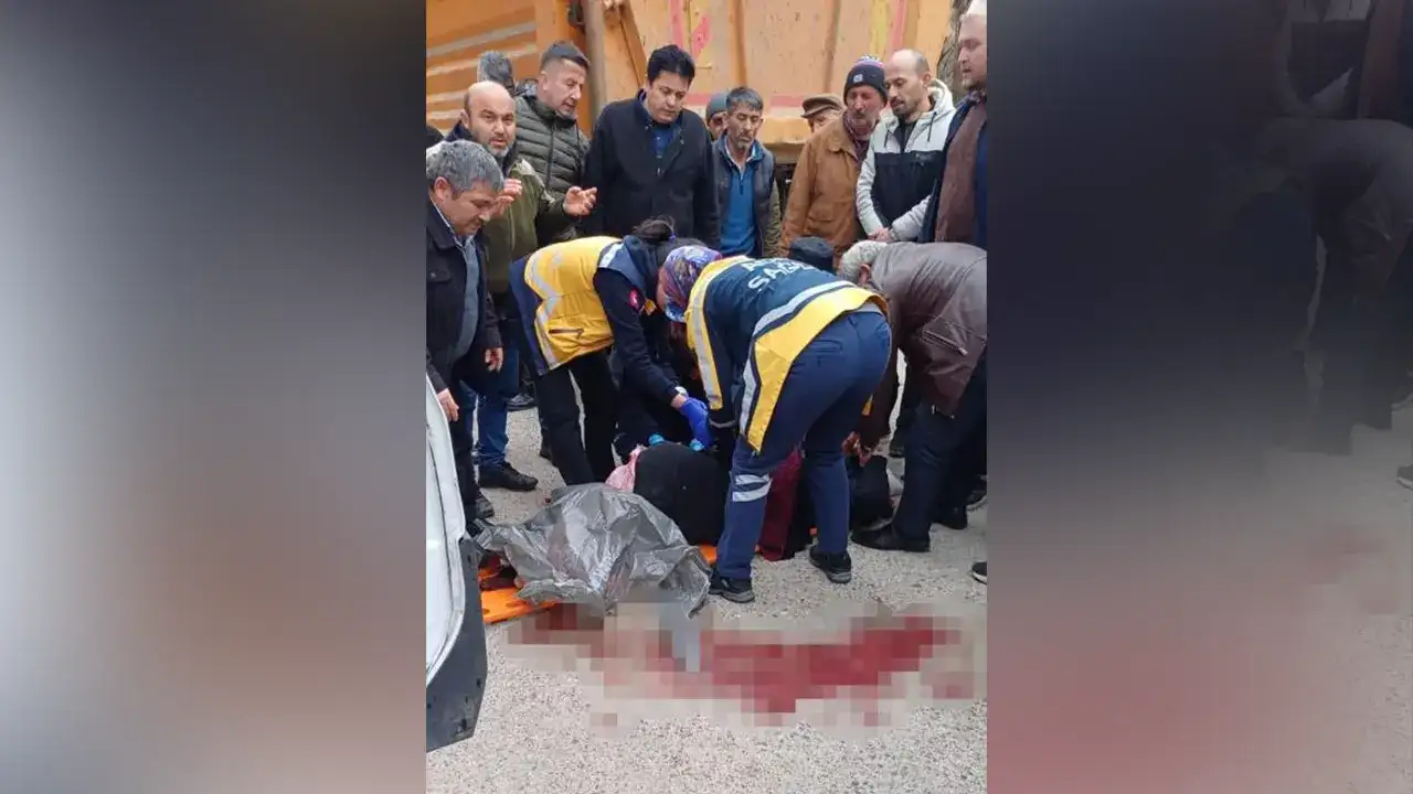 Giresun’da katıldığı cenazede kamyon çarptı: Kadın ağır yaralı