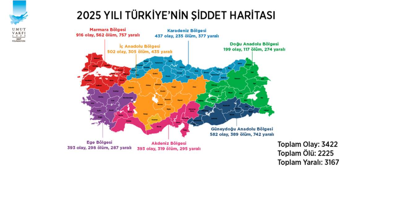 Karadeniz’de 2025’in şiddet tablosu açıklandı: Trabzon’da 32 olay
