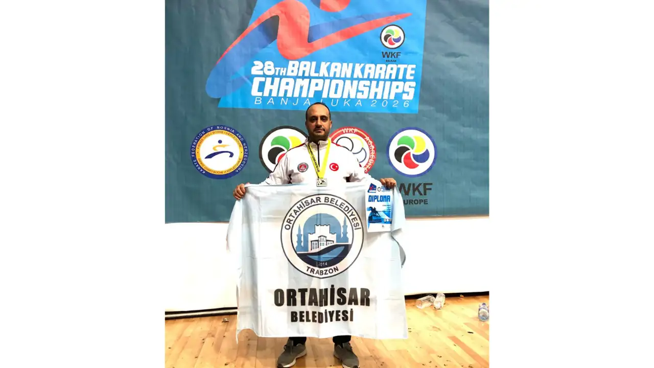 Trabzonlu karateci Balkan Şampiyonası’nda gümüş kazandı