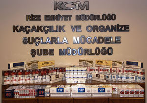 7 bin 446 paket kaçak sigara