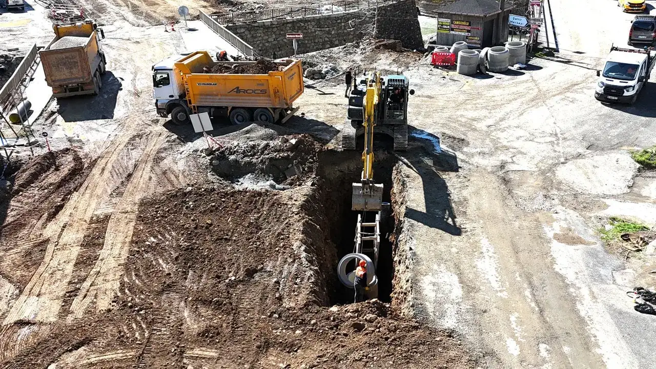 Dernekpazarı’nda altyapı atağı: TİSKİ’den 5 Bin 772 metrelik hat