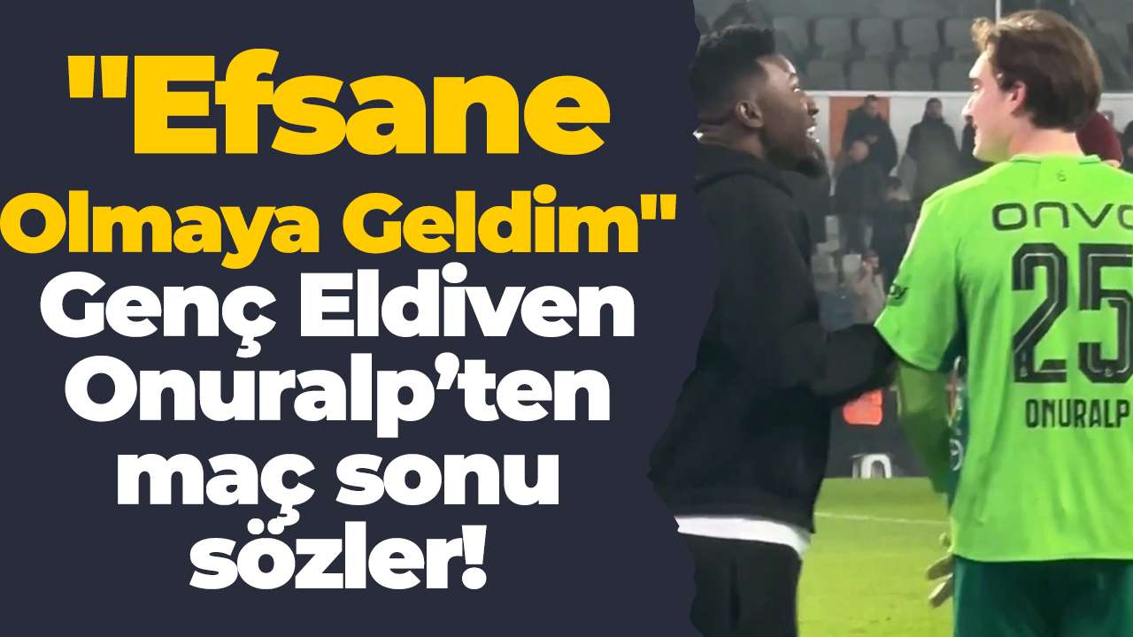 "Efsane Olmaya Geldim"Genç Eldiven Onuralp’ten maç sonu sözler!