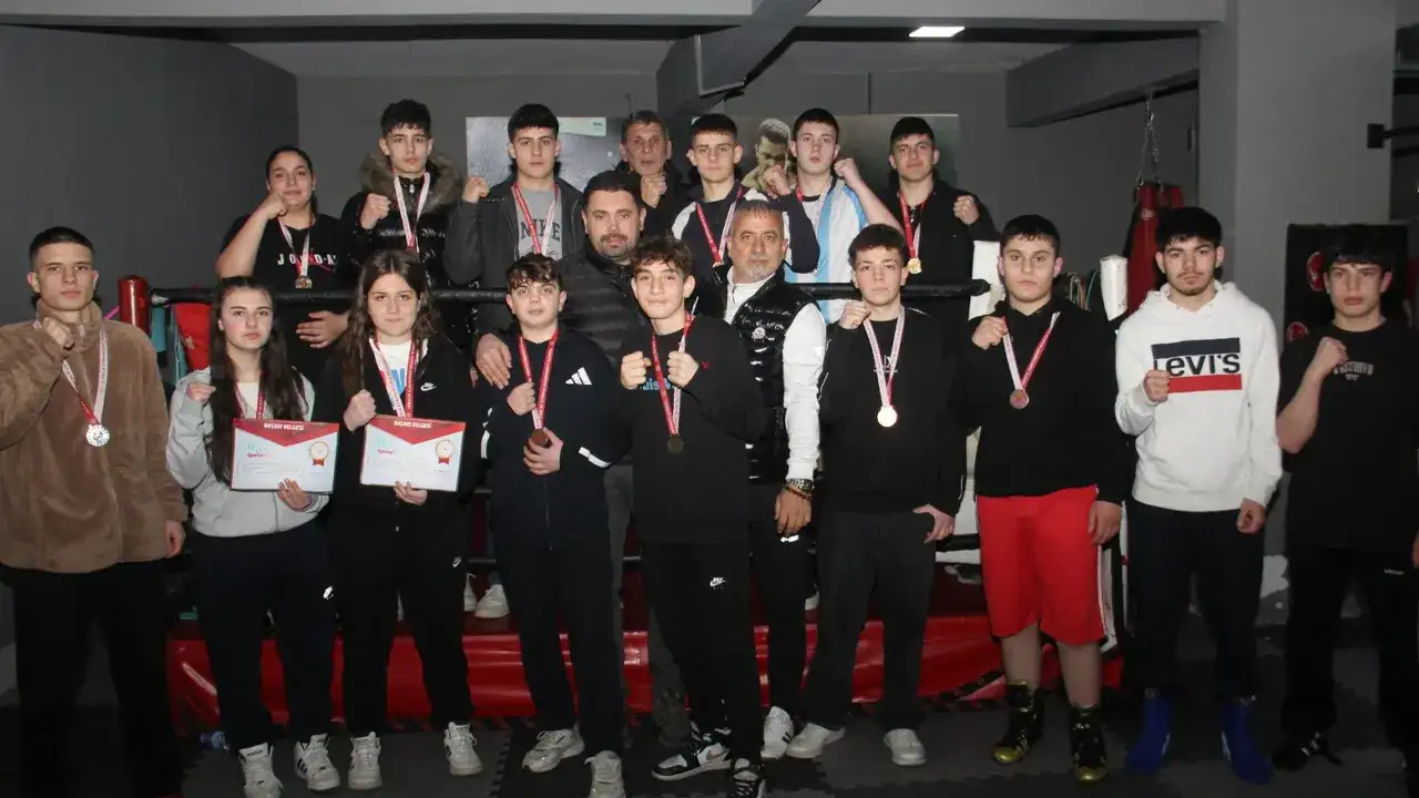 Trabzon’da Yıldız Boks Spor Kulübü 6 yılda zirveye çıktı