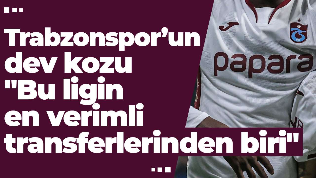 Trabzonspor’un dev kozu Paul Onuachu: "Bu ligin en verimli transferlerinden biri"