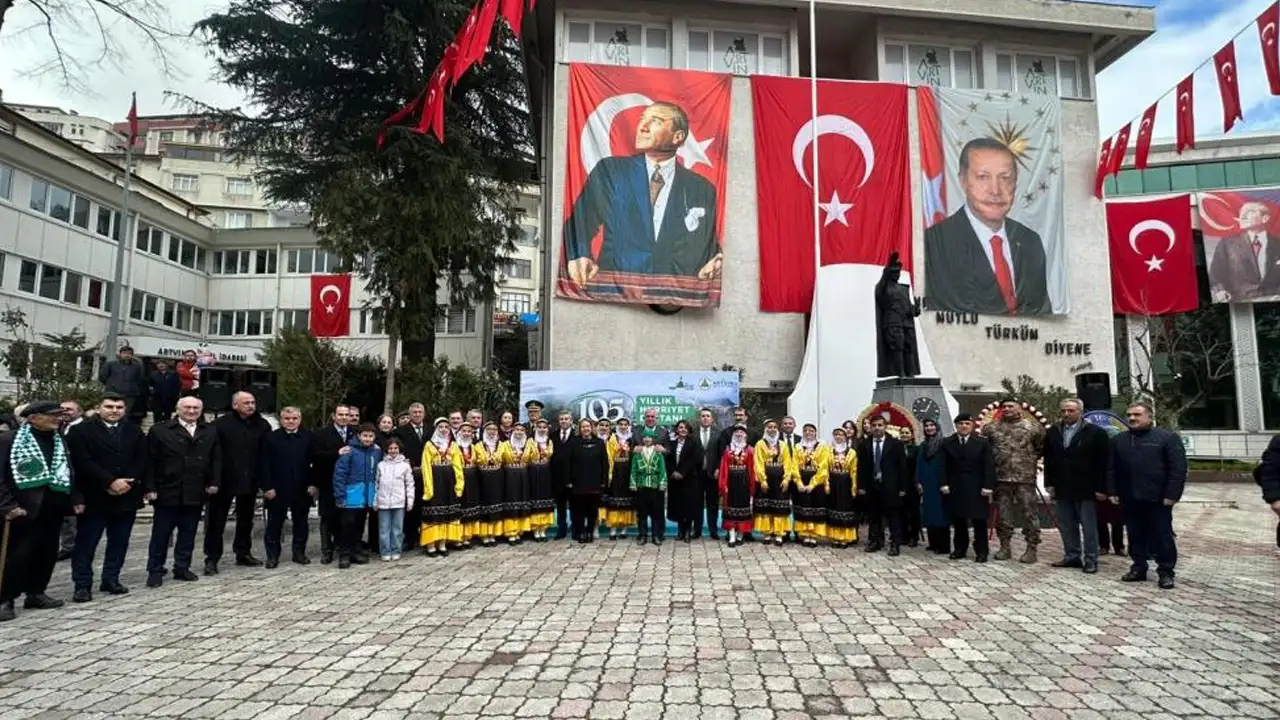 Artvin’in kurtuluşunun 105. yılı coşkuyla kutlandı