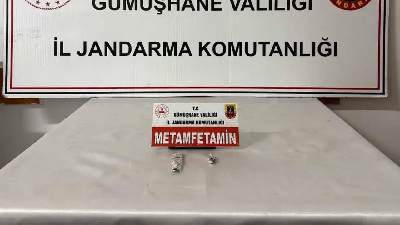 Gümüşhane’de uyuşturucu operasyonu! 2 şüpheli hakkında işlem