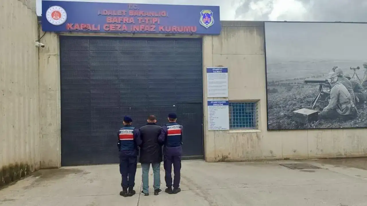 Bafra’da 18 yıl hapis cezası bulunan firari yakalandı